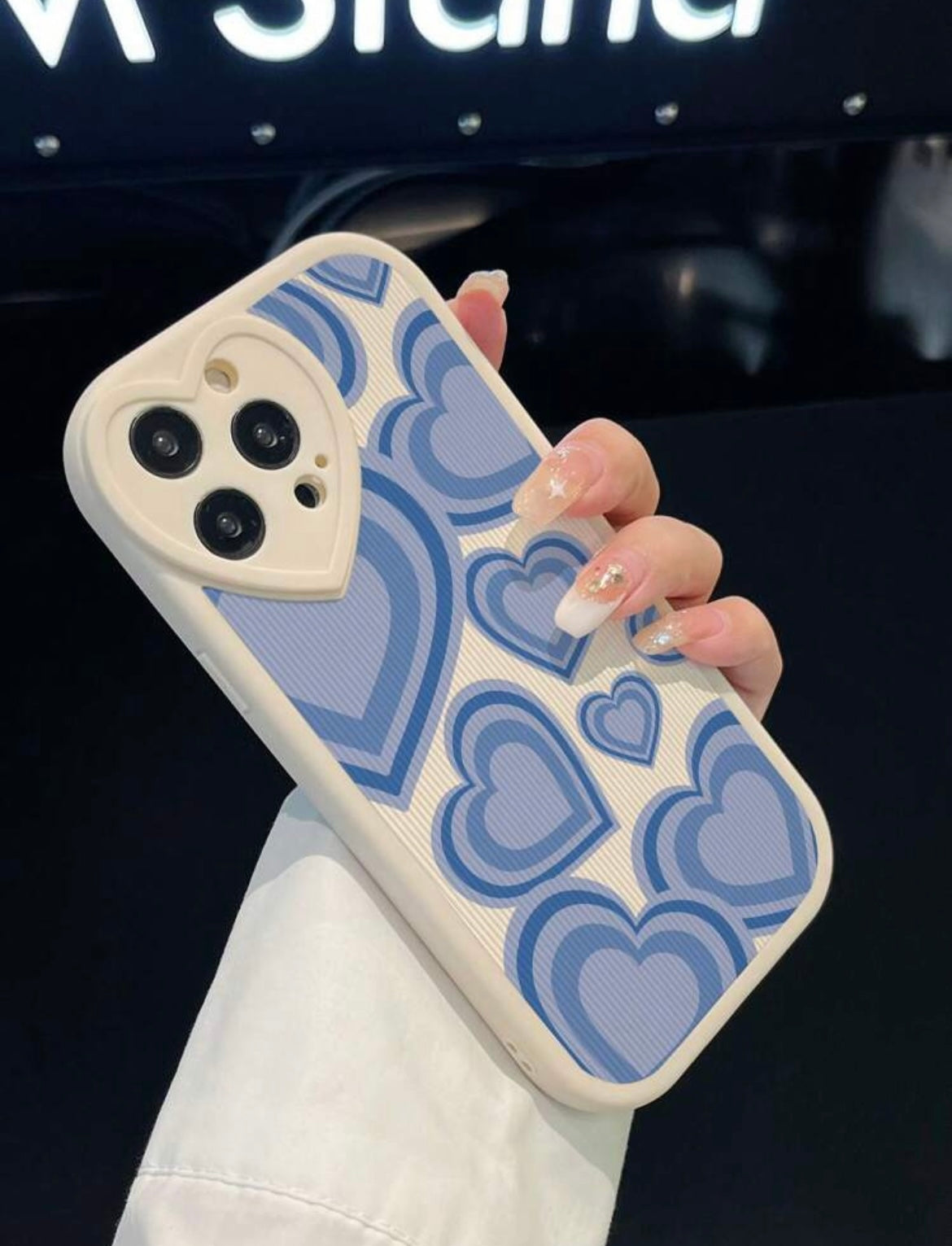 Double hearts phone case
