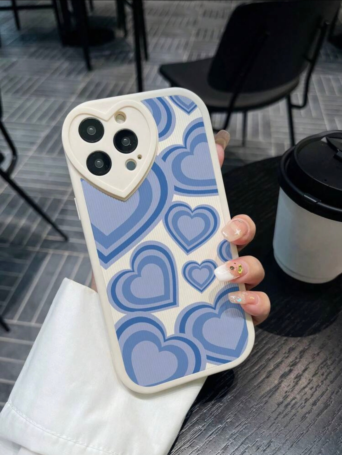Double hearts phone case