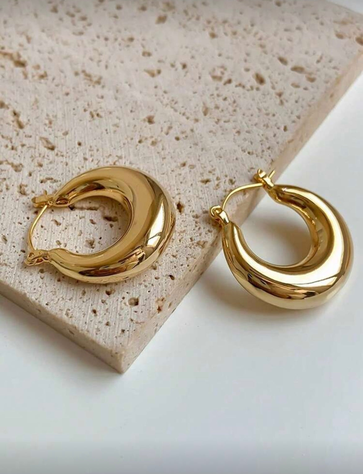 Hollow Oval Earrings