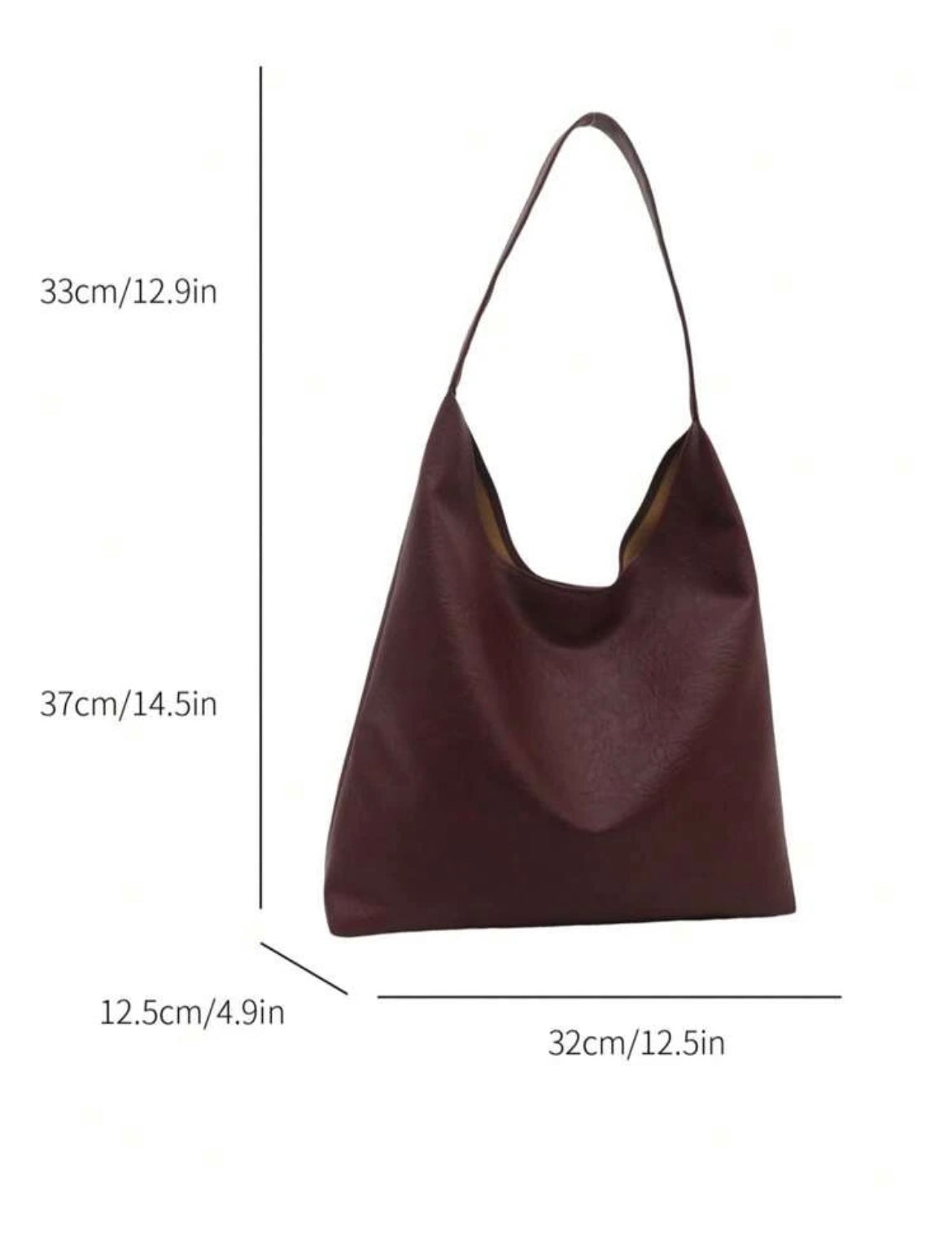 cherry faux tote bag