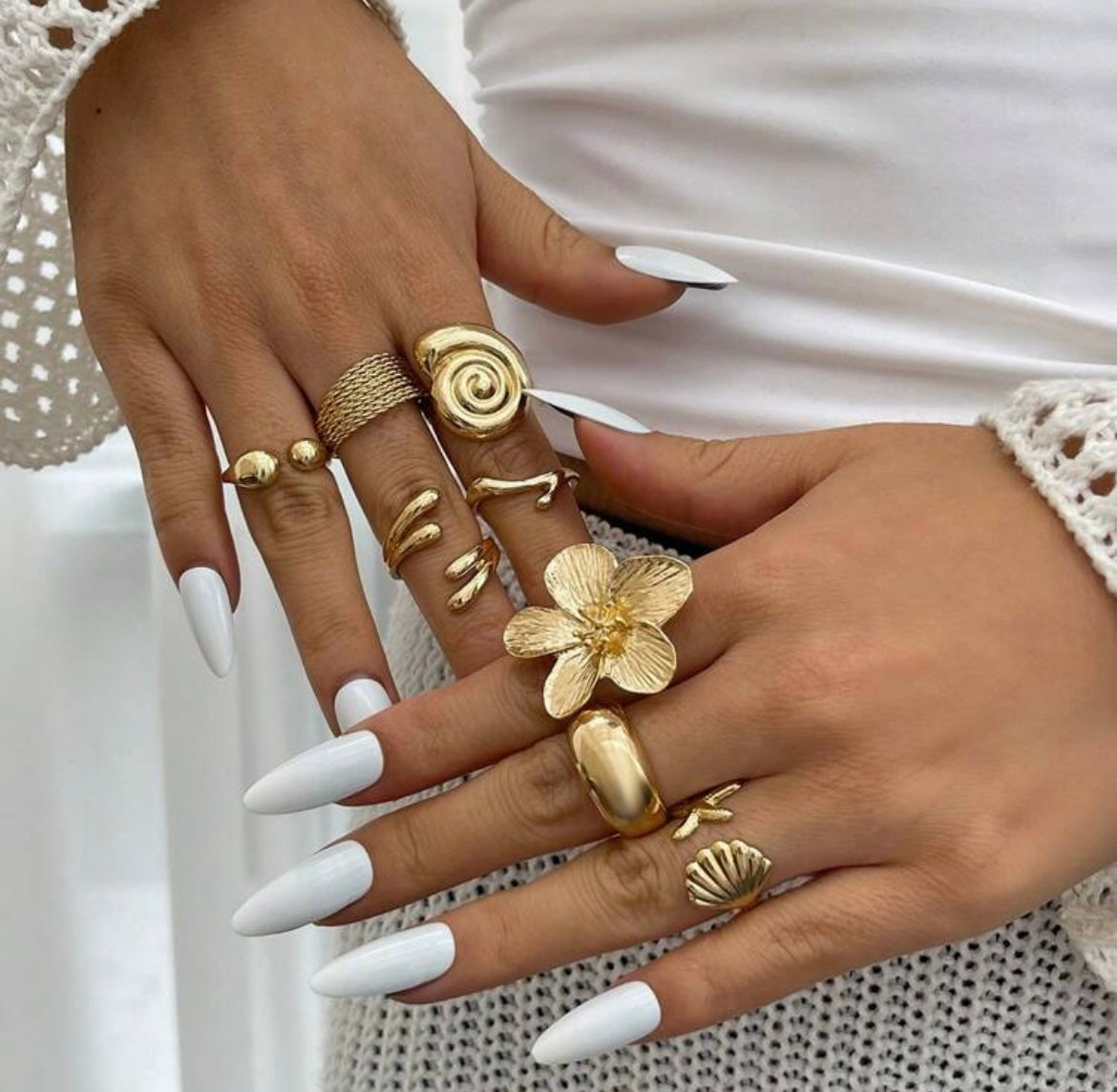 Beach babe rings