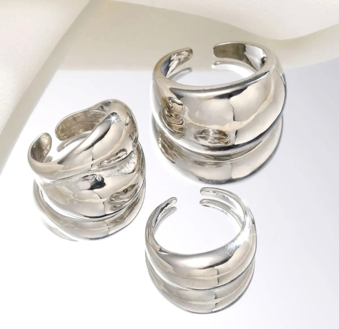 chunky stack rings