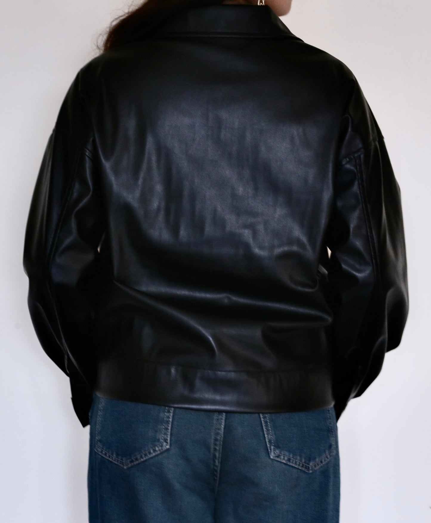 Black faux jacket