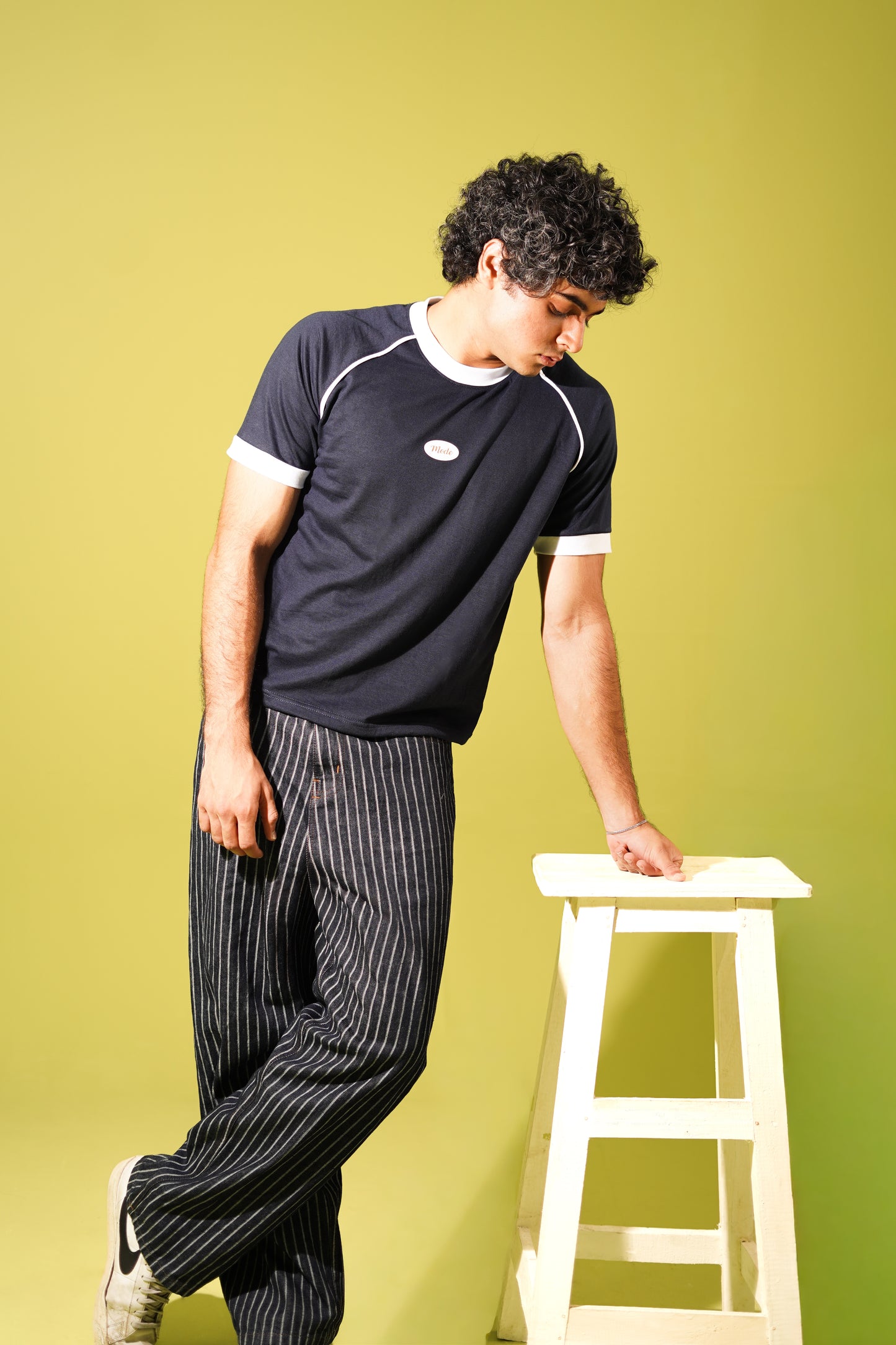 Carpenter stripes Pants | Low rise - straight wide