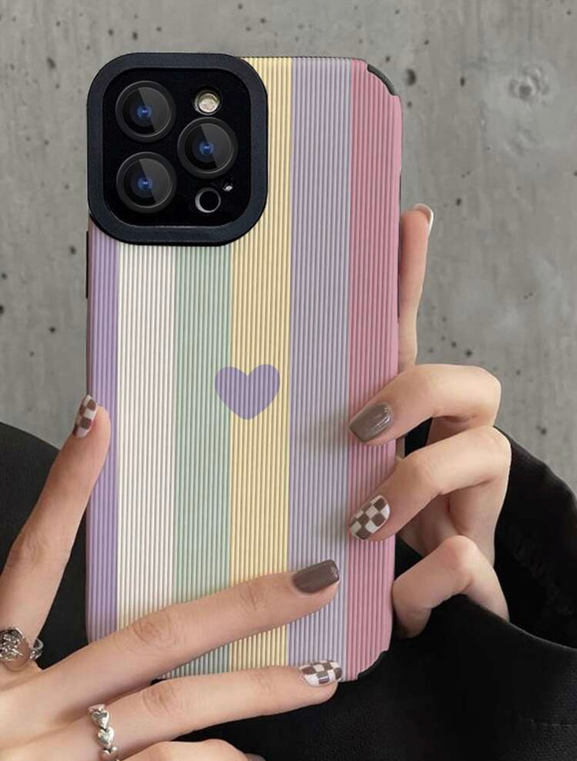 pastel pattern phone case