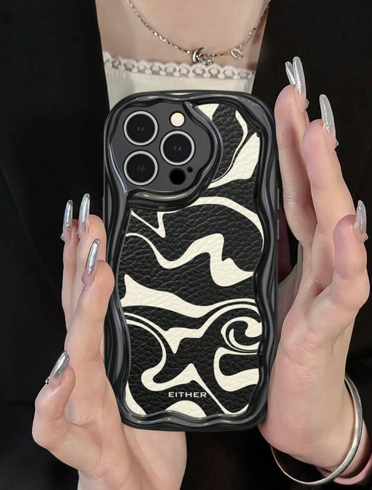 swirl pattern wavy phone case