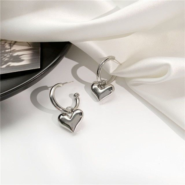 Heart Drop Earrings