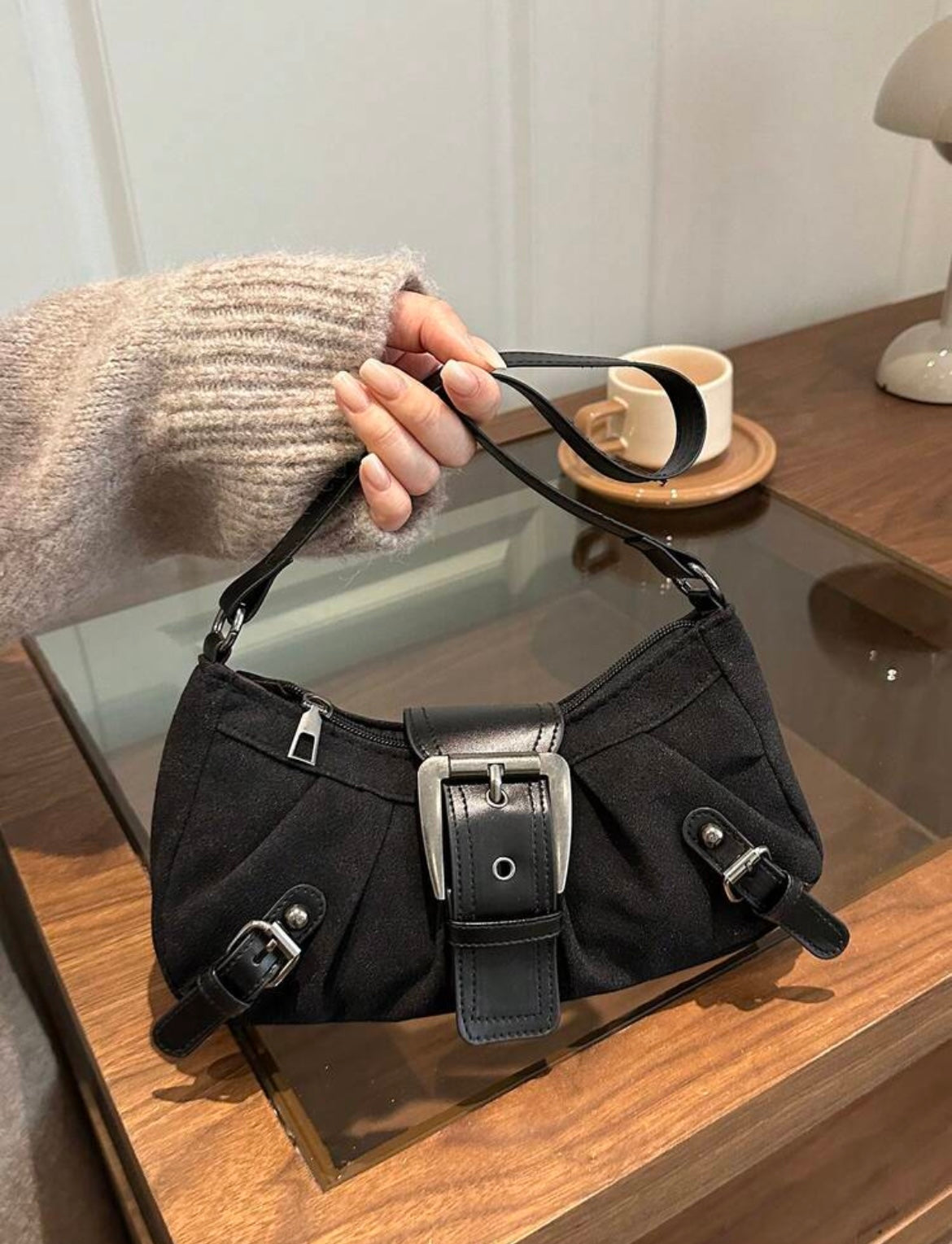 y2k buckle bag