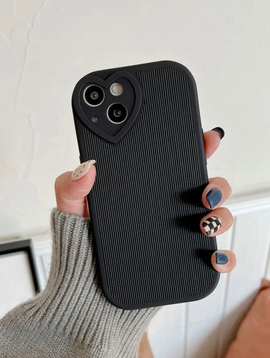 Black textured phone case