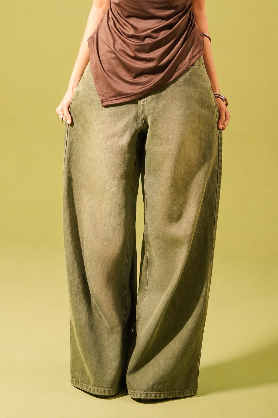 Matcha Pants | High rise - wide leg