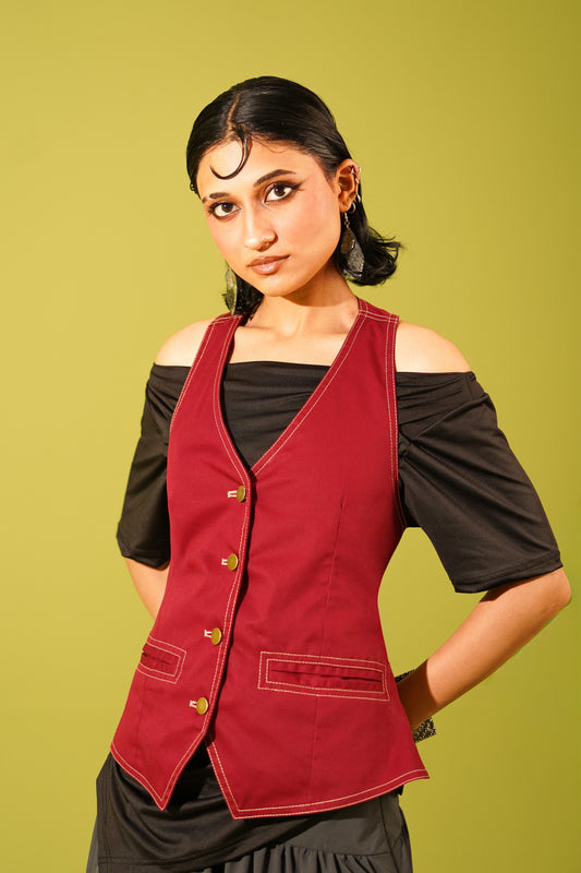 Cherry cola vest