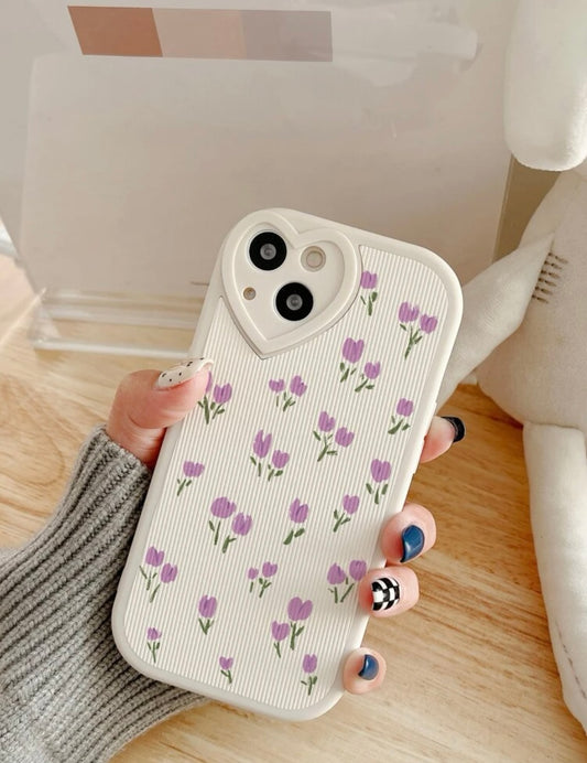 Purple lilies phone case