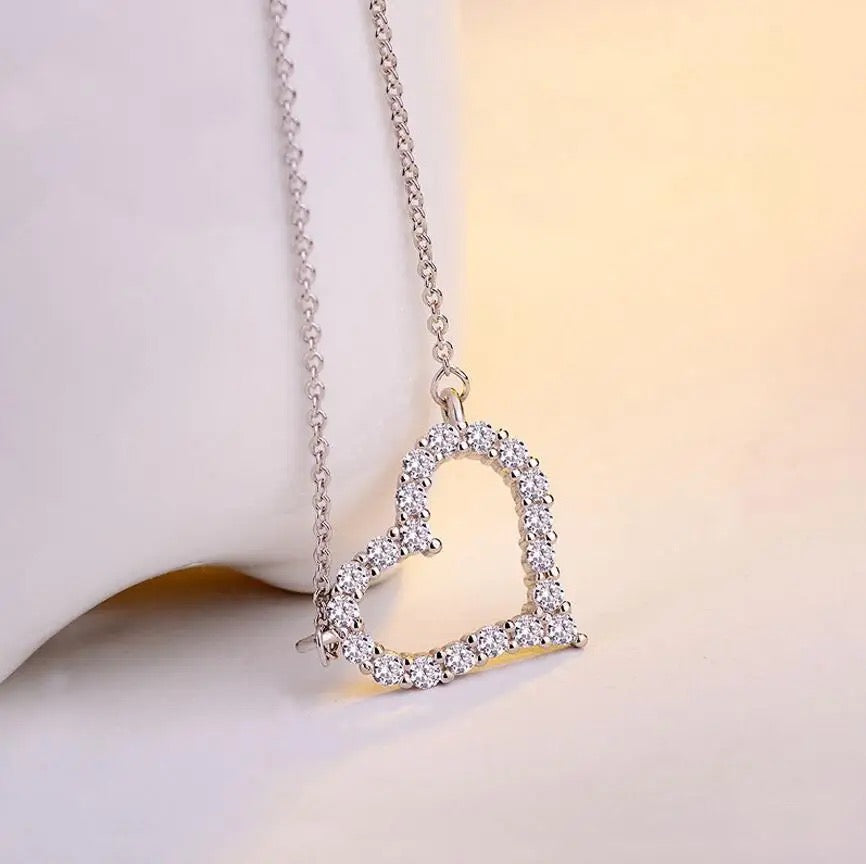 Rhinestone Heart Pendant