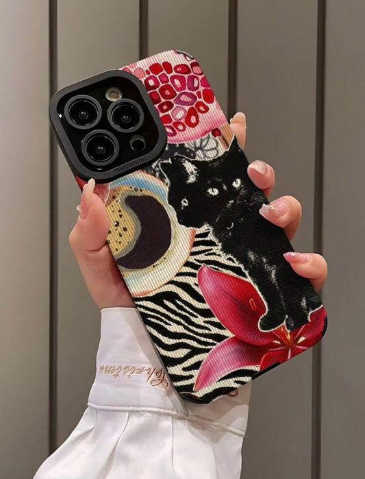 black catmoon phone case