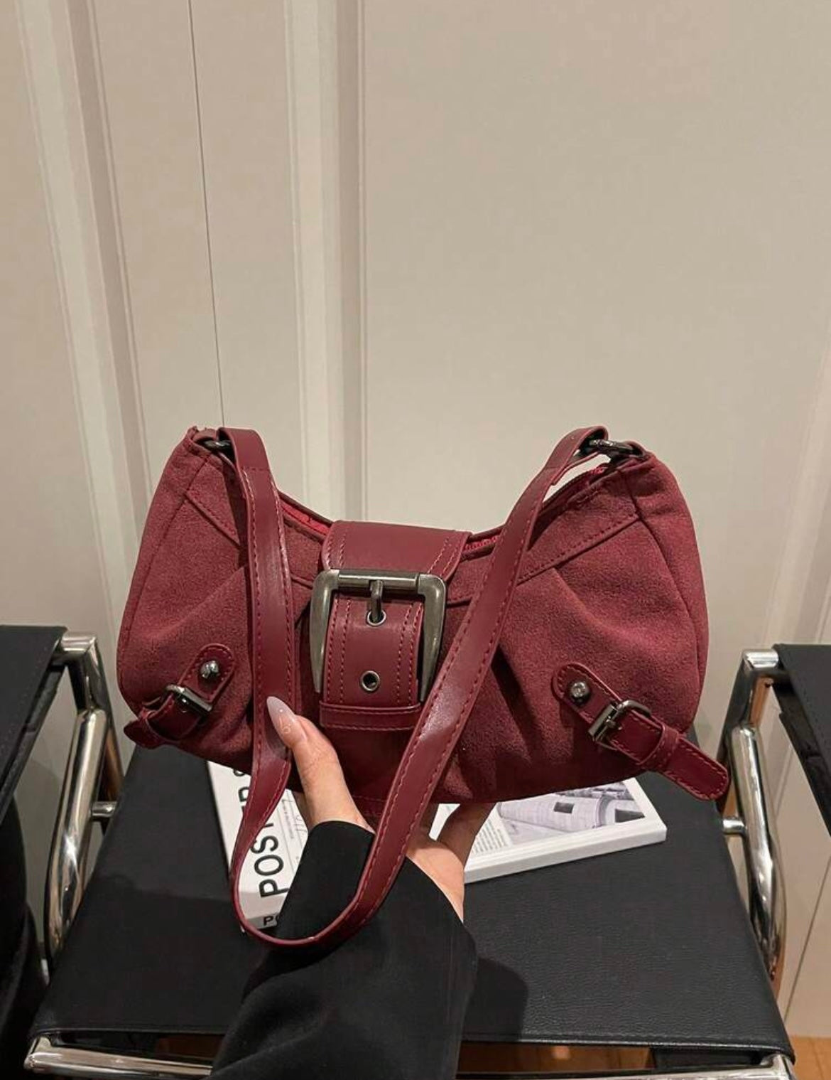y2k buckle bag