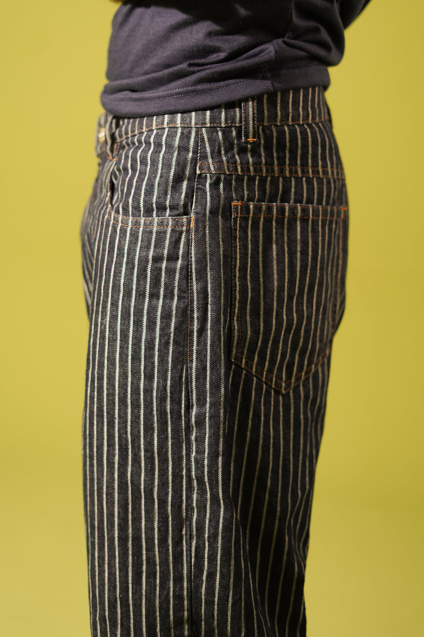 Carpenter stripes Pants | Low rise - straight wide