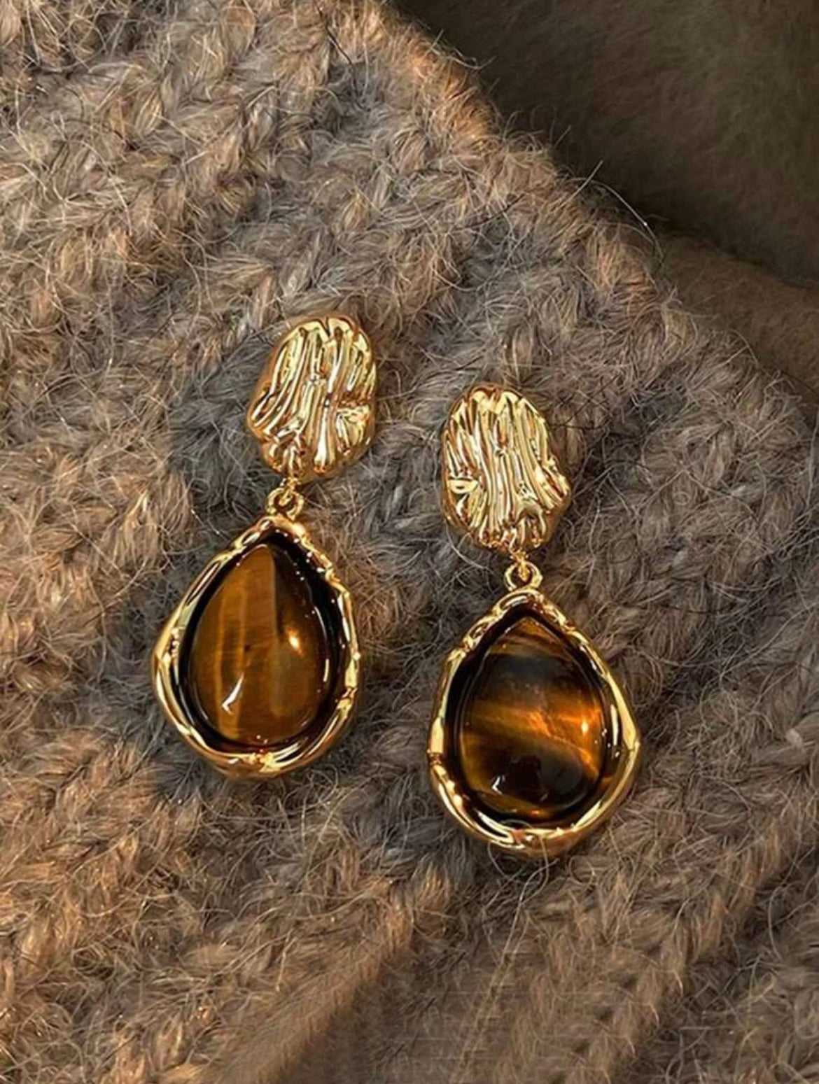 Honey glaze earrings