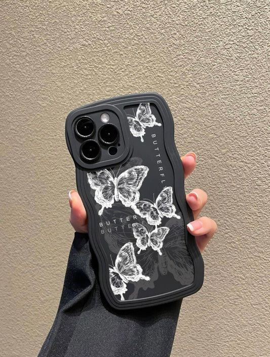 b&w flutter phone case