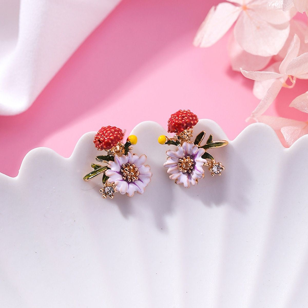 Mushroom Stud Earrings