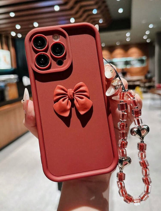 cherry red bowbabe phone case