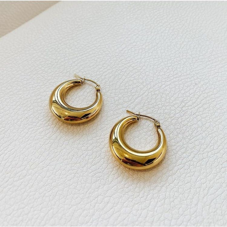 Hollow Oval Earrings