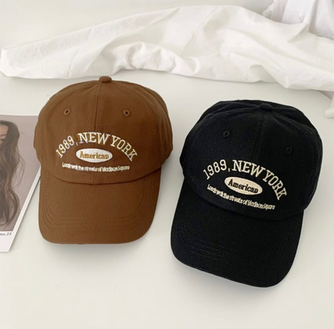 New York Embroidered Caps