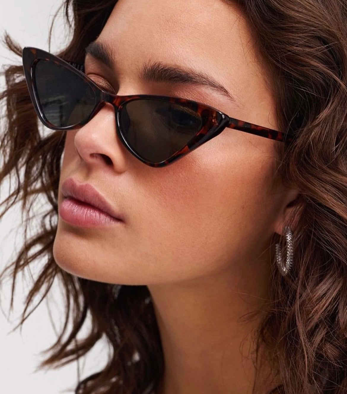 Edgy cat eye sunglasses