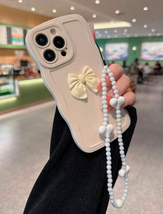 white bowbabe phone case