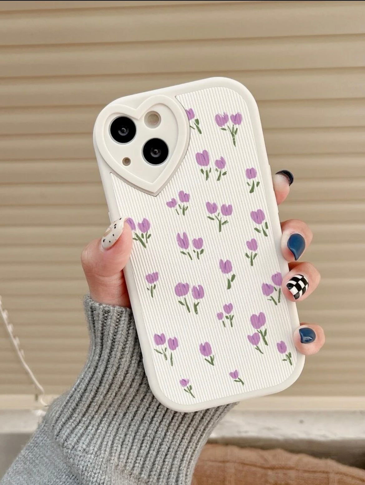 Purple lilies phone case