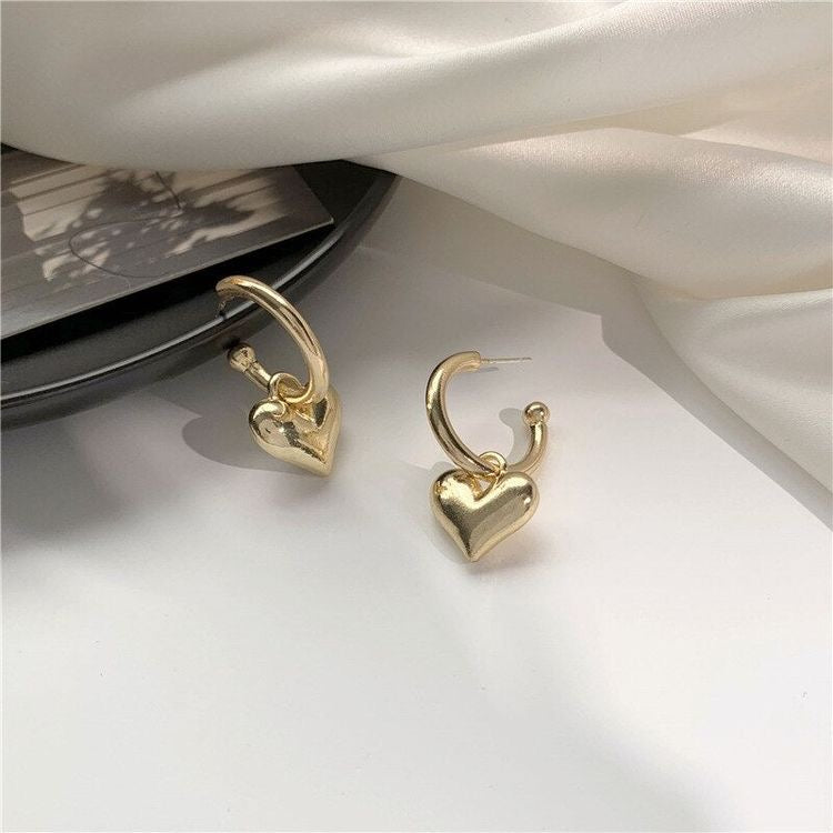 Heart Drop Earrings