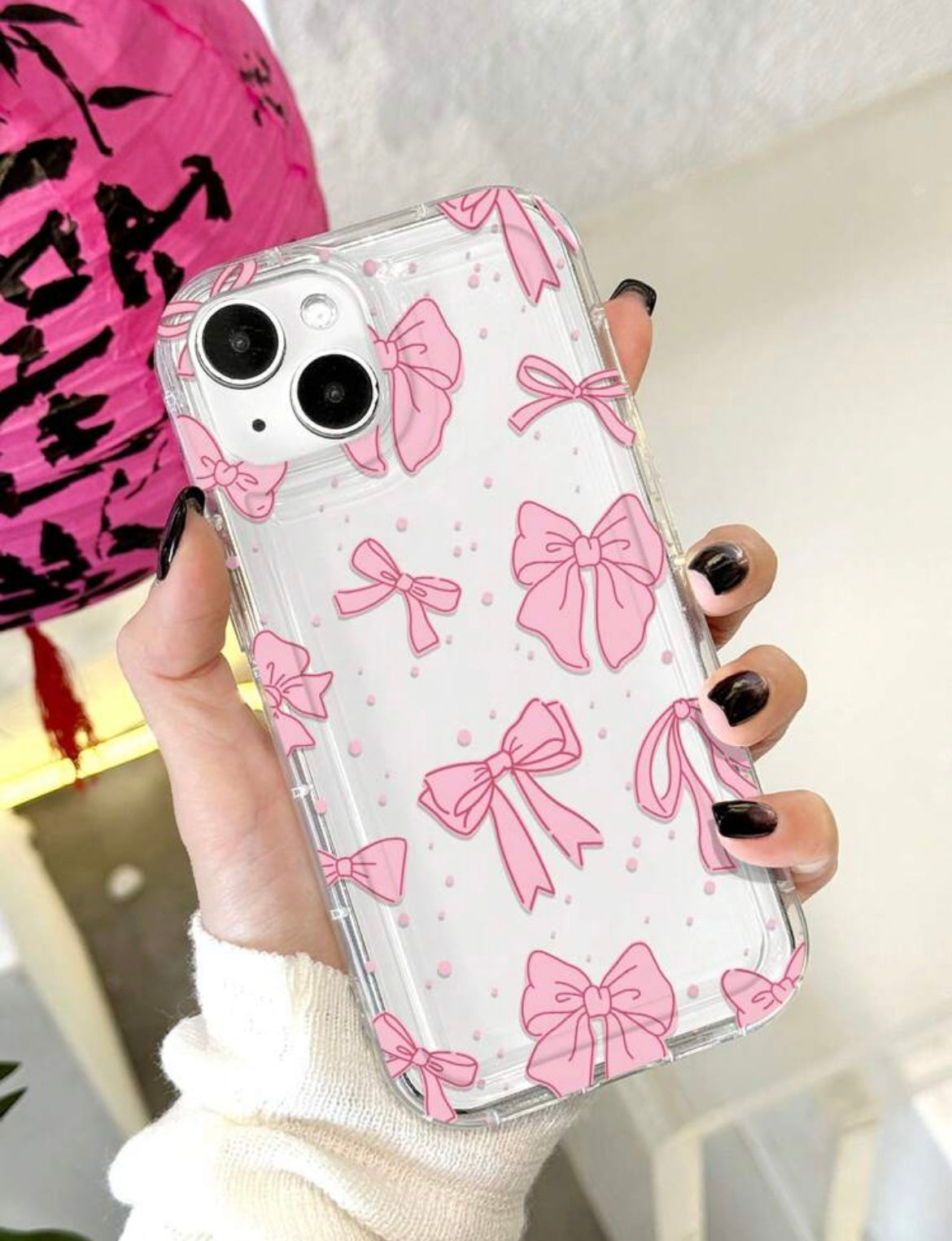 coquette transparent phone case