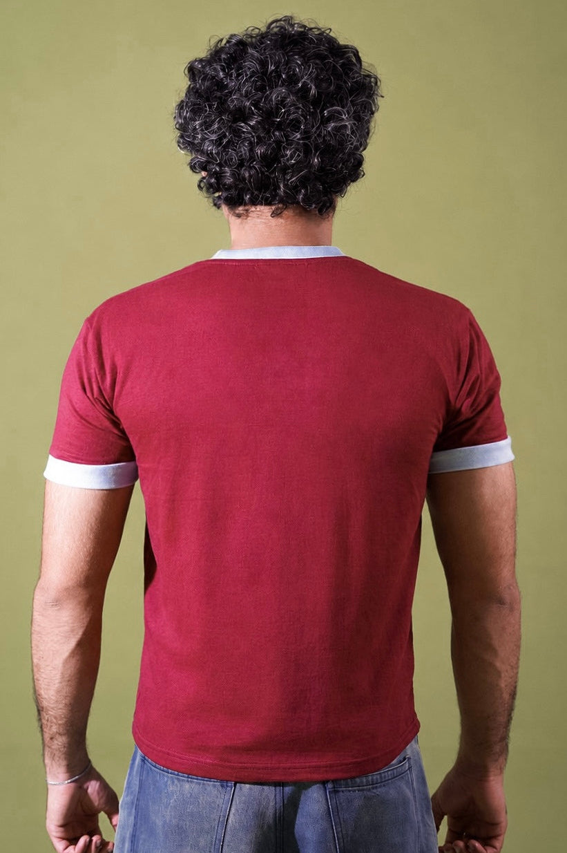 Berry float ringer tee