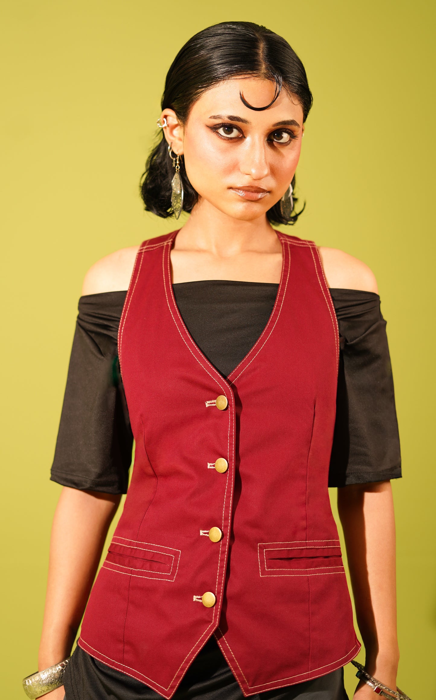 Cherry cola vest