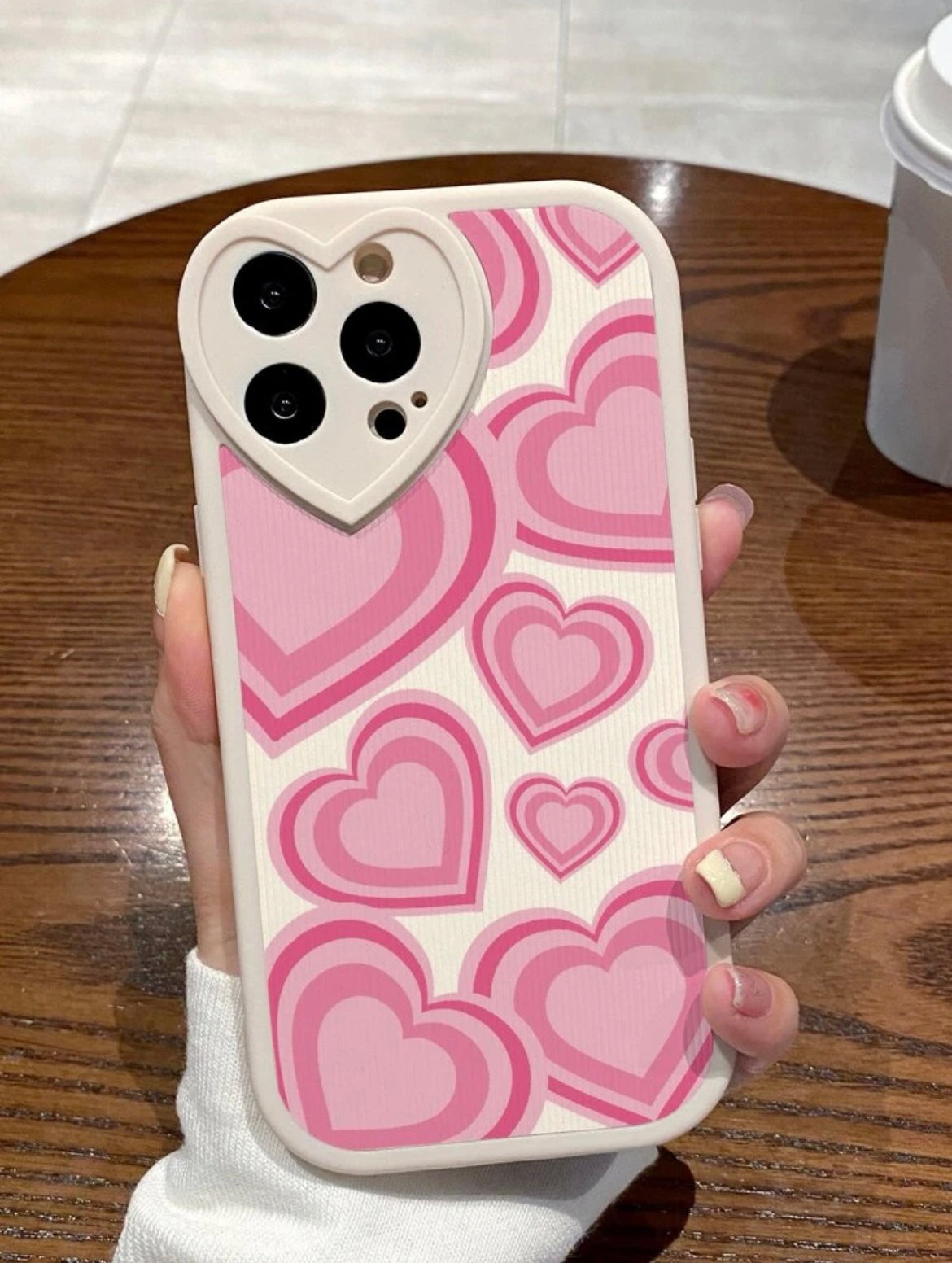 Double hearts phone case