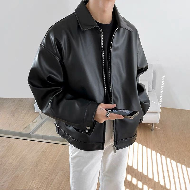 Black faux jacket
