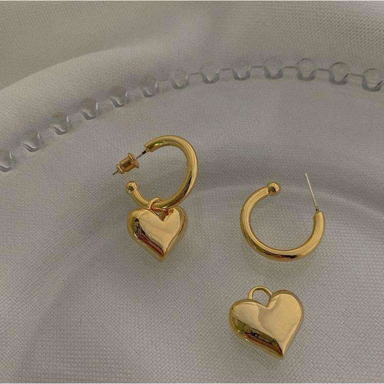 Heart Drop Earrings