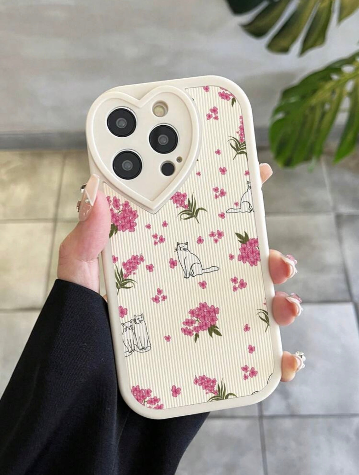 purrfect blooms phone case