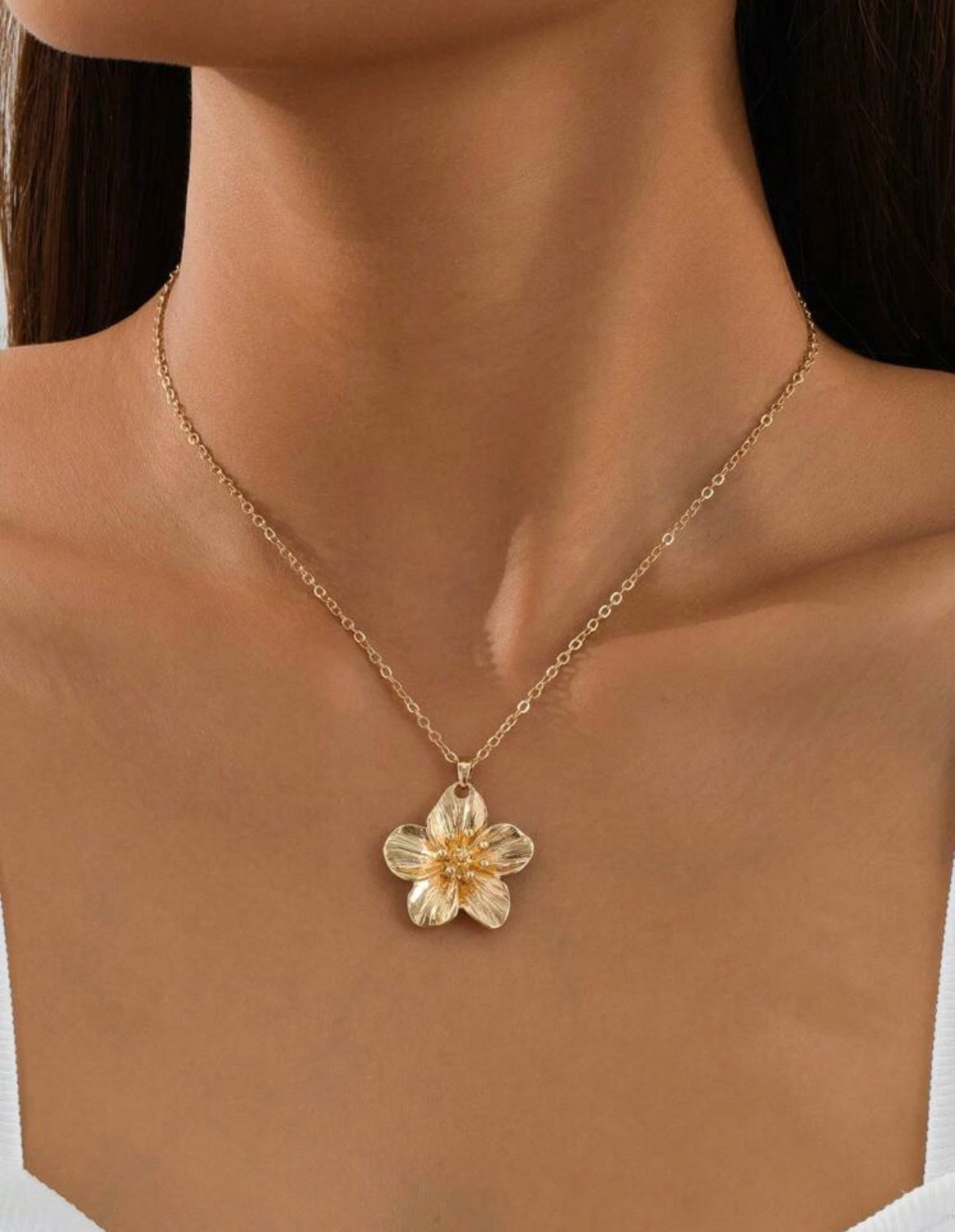 bloom floral pendant